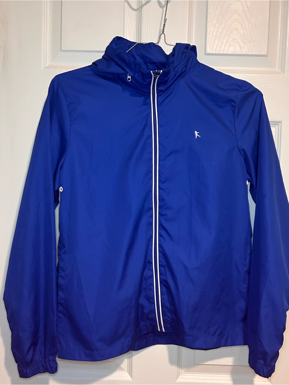 NWOT Danskin Now Women’s Royal Blue Jacket with Detachable Hood Sz. M-7/8